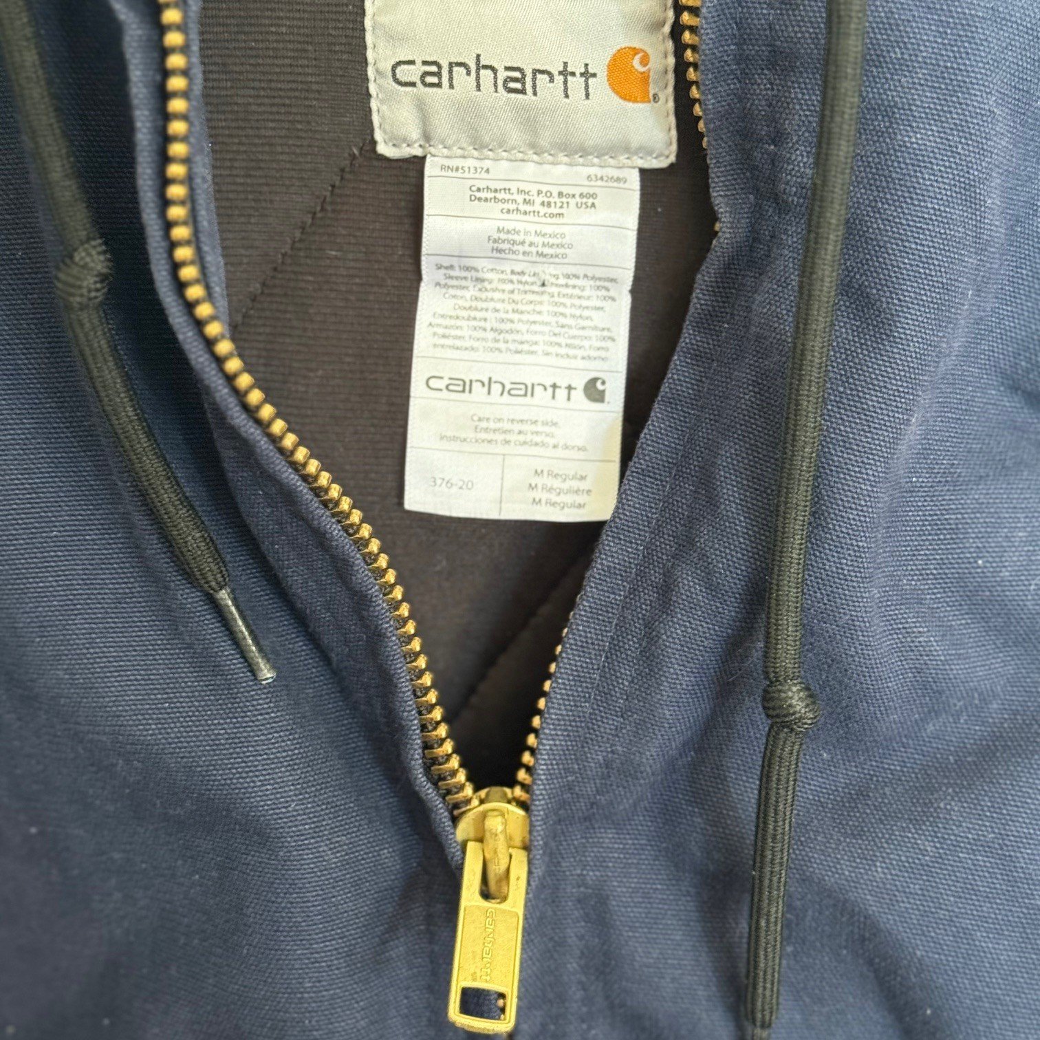 Carhartt Navy Active Jacket - Image 4