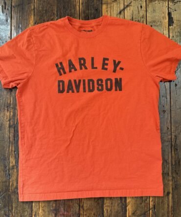 Orange Harley Davidson Staple Tee