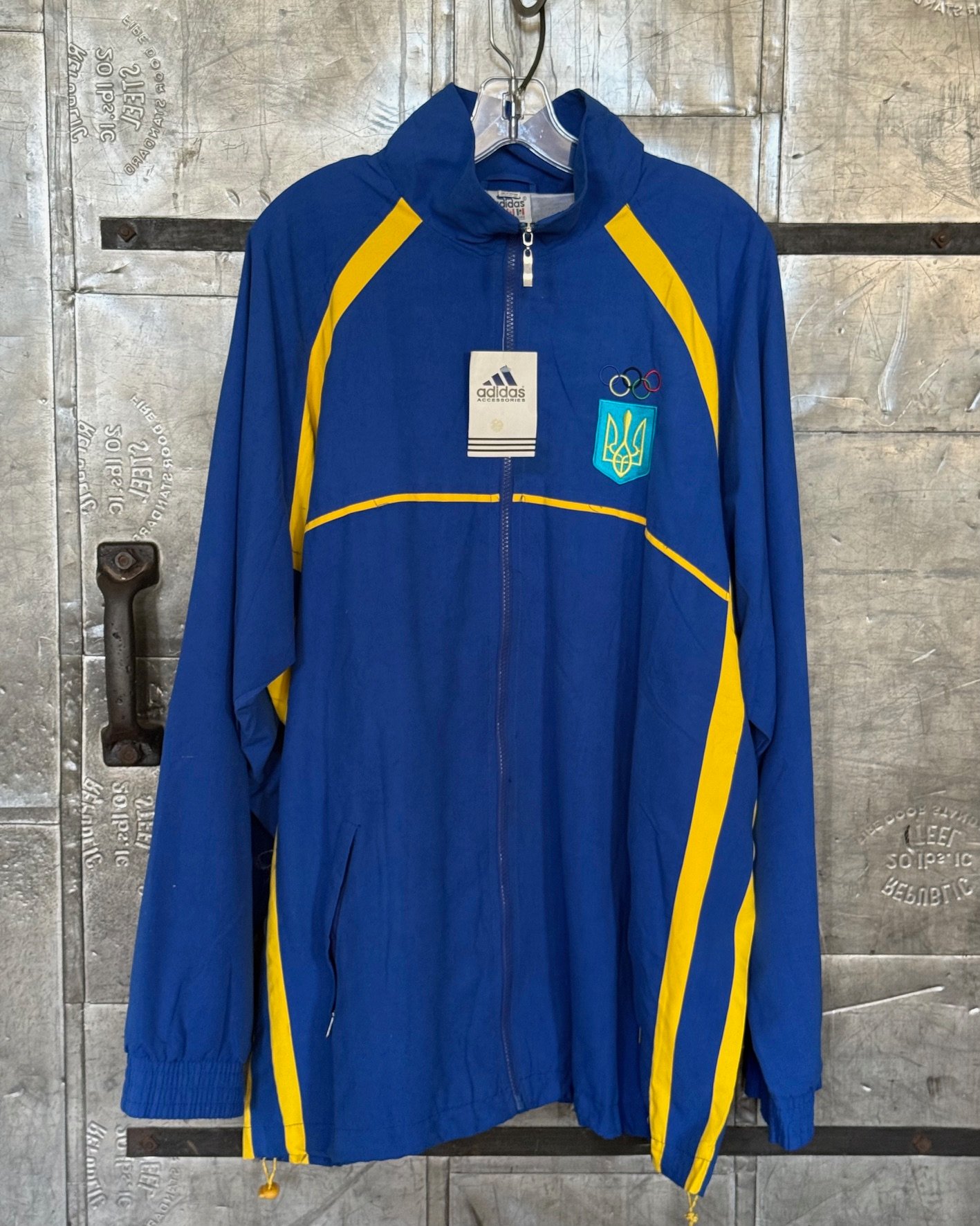Ukraine Olympics Adidas Track Jacket NOS
