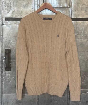 Ralph Lauren Camel Cable Knit Sweater