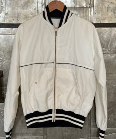 Vintage Felco White Satin Bomber