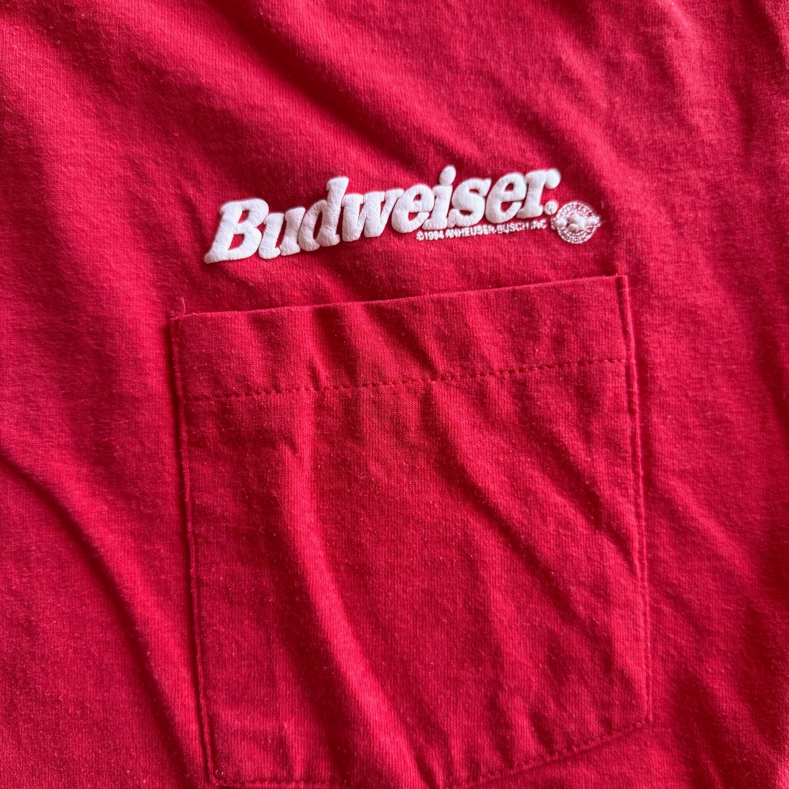 Budweiser Pocket Tee Single Stitch - Image 5