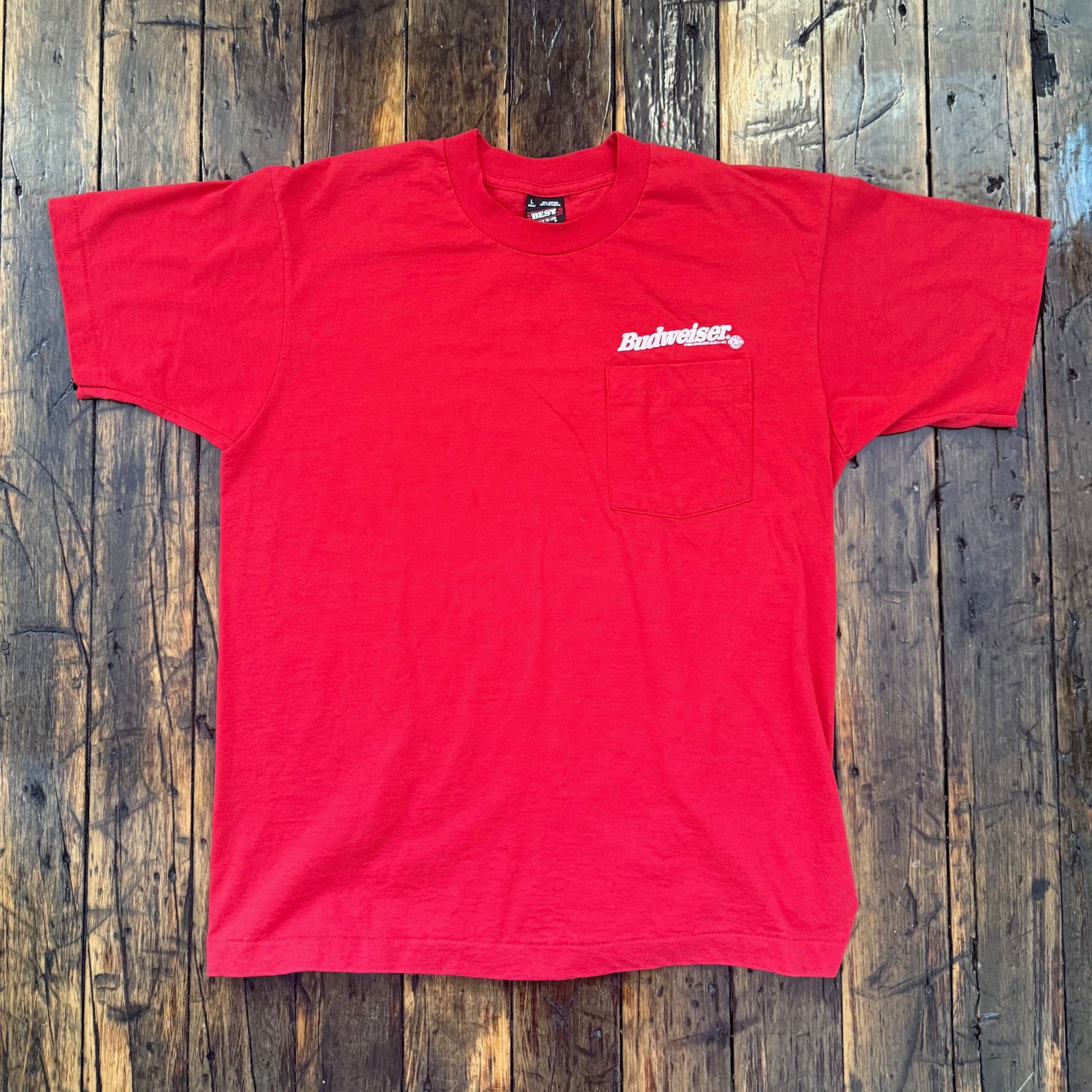 Budweiser Pocket Tee Single Stitch